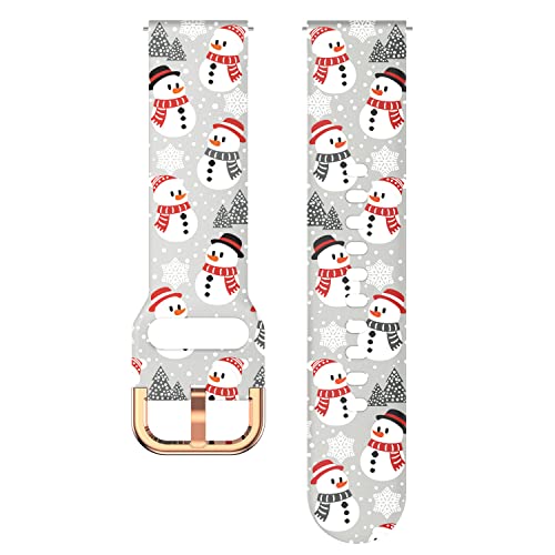 Image of ViCRiOR Bands Compatible with ID205L Smart Watch, 19mm Quick Release Soft Silicone Fadeless Pattern Printed Floral Replacement Band for ID205L, ID205G ID205 ID205U ID205S