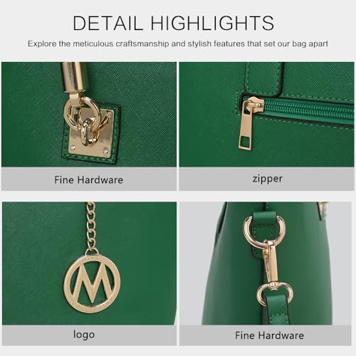Image of Mia K Collection Crossbody Shoulder Handbag for Women, PU Leather Pocketbook Top-Handle Purse Tote-Satchel Bag