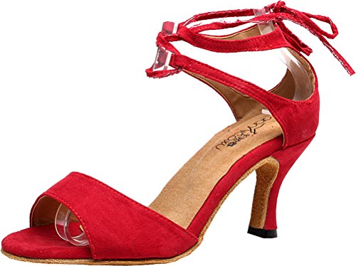 Chaussures de danse latine chic à semelle souple et lanières ajustables