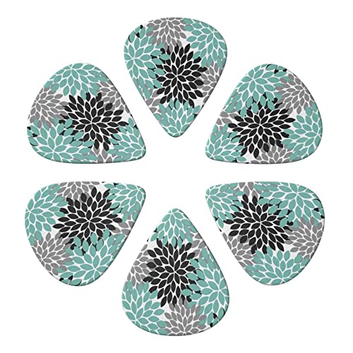 Dahlia Flower Lot de 6 médiators pour guitare acoustique, guitare électrique, basse, ukulélé – fins, moyens et épais - Les Beatles, Paul McCartney, John Lennon, RIngo Starr, George Harrison Dahlia Flower Lot de 6 médiators pour guitare acoustique, guitare électrique, basse, ukulélé - fins, moyens et épais – Image 5