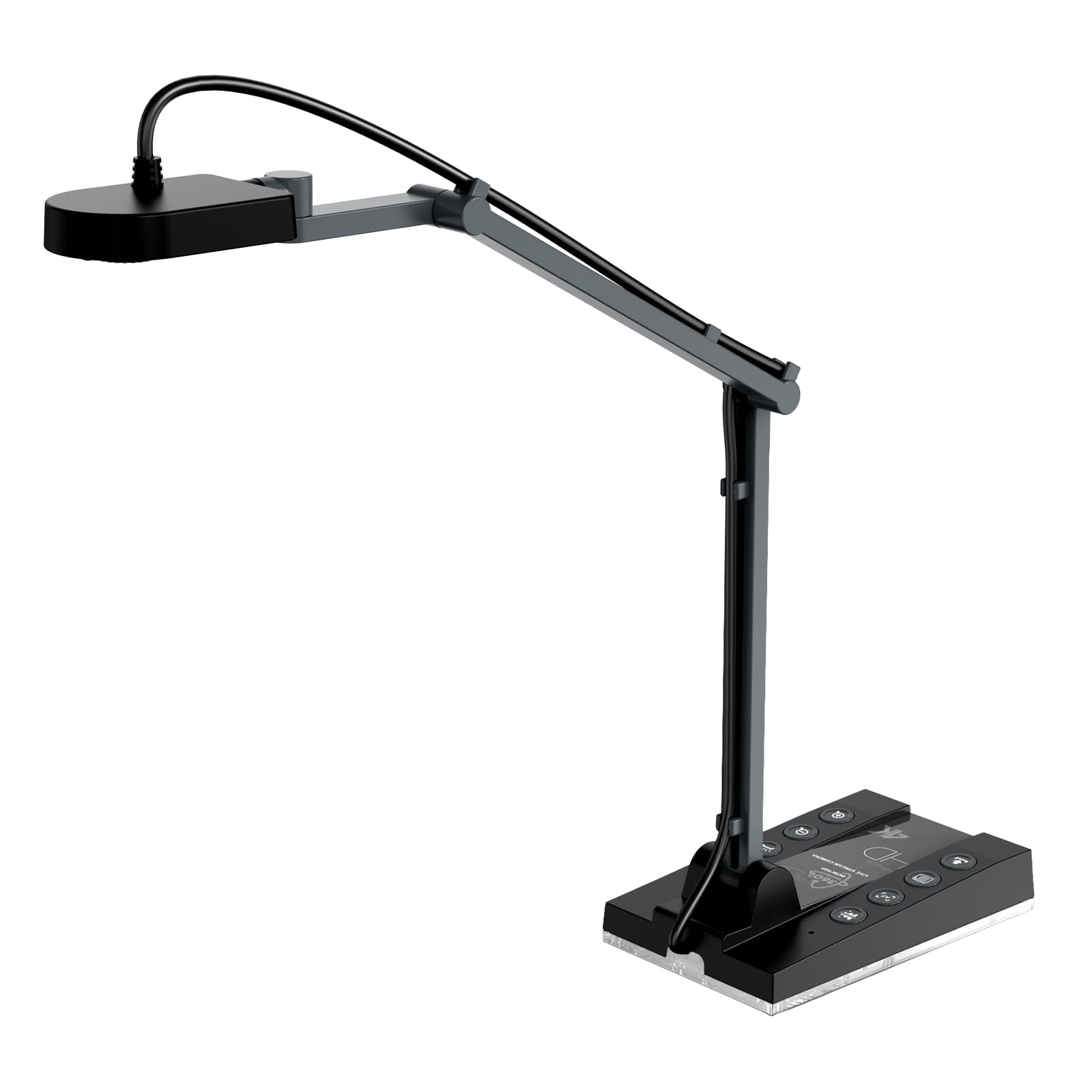 ActionRing 4K 15MP Webcam with Zoom, Autofocus, and Foldable Design for Windows Mac and Chromebooks, Document Camera for Online Classes, Video