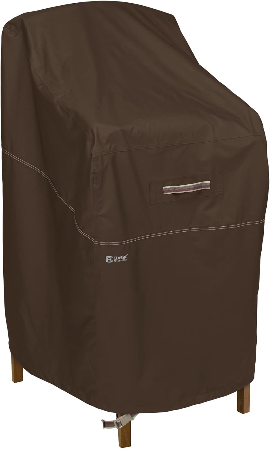 Classic Accessories Madrona Waterproof Patio Bar Chair Cover, 26 x 28 x 48 Inch
