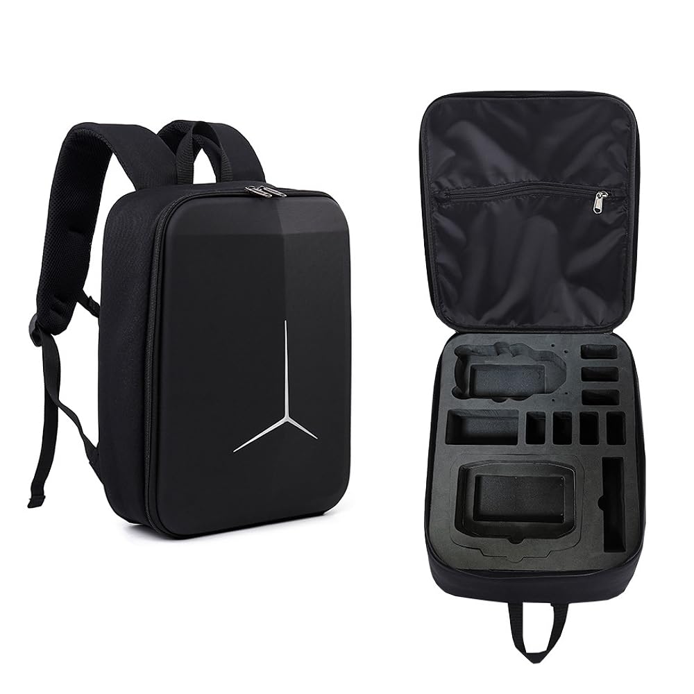 BeisDirect Reiserucksack für DJI MINI 4 PRO/DJI RC-N2/RC 2, Aufbewahrungstasche, Kuriertasche, Brusttasche, tragbare Tragetasche für DJI Mini 4 Pro, Umhängetasche, Zubehör, Schwarz , 36*26*11.5cm