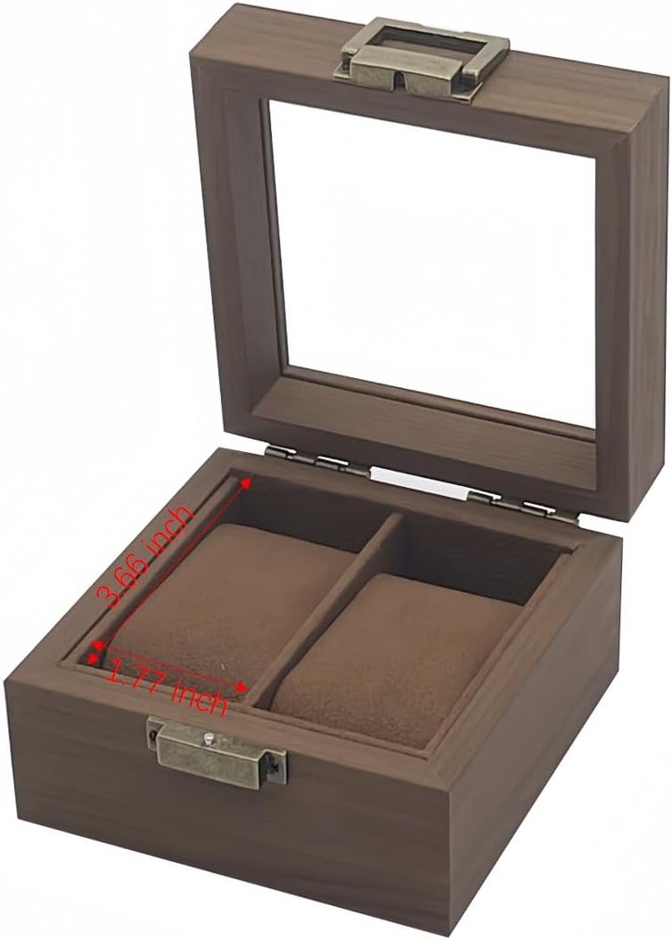 Antique Watch Storage Case, Watch Storage Box, Display Case, Collection Case, Accessory Storage, Wooden (2 Slot)