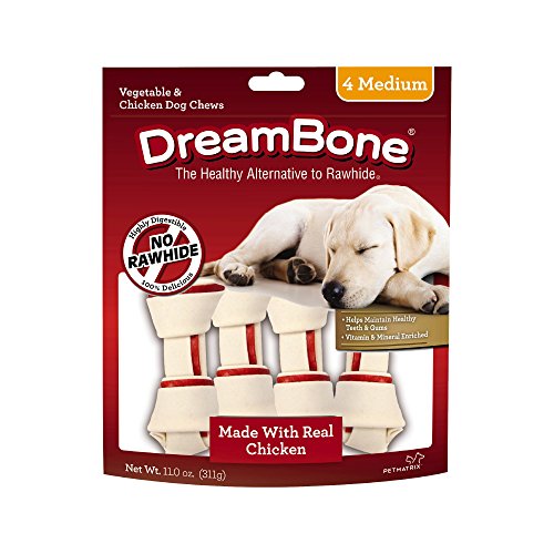 Dreambone Medium And Large Chews, Treat Your Dog To A Chew Made With Real Meat And Vegetables 4 Count (Pack Of 1) #TOP4