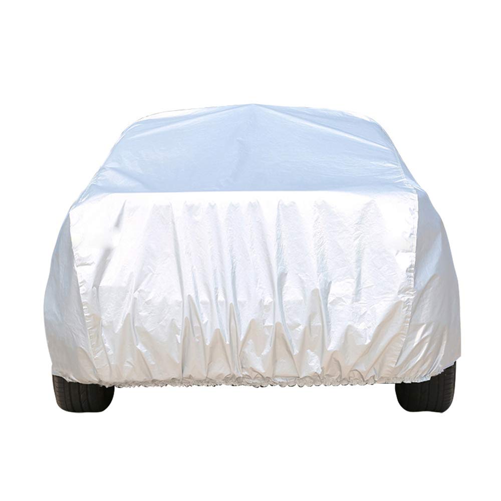 Funda universal para coche, a prueba de sol, a prueba de polvo, cobertura completa, XXL, color plateado