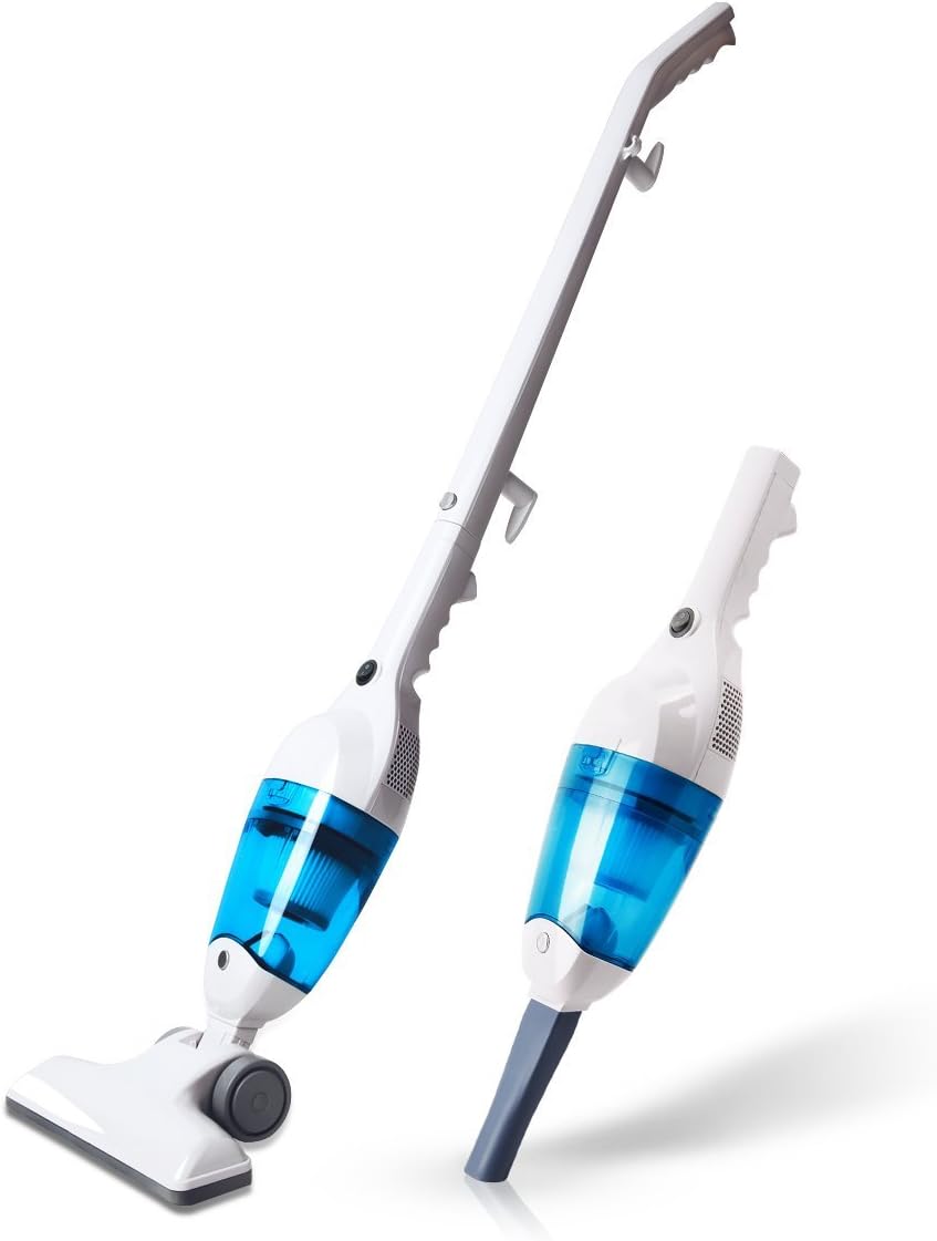 PUPPYOO Handheld Vacuum Cleaner with Stick 3-in-1 Home Carpet Upright Vac Blue WP3006