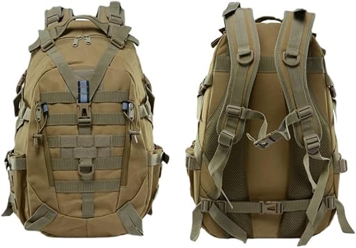 Khaki Hiking Daypacks Multifunctional Hiking Camping Camping Camo Tour Cycling Outdoor Mountaineering Tactics Bag Backpack