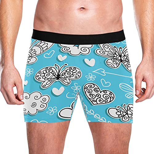 Bóxer para hombre que evita rozaduras calzoncillos ultrasuaves elásticos Vnurnrn mariposa 2