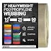 Strapworks Heavyweight Polypropylene Webbing - Heavy Duty Poly Strapping for Outdoor DIY Gear Repair, 2 Inch x 10 Yards - Khaki