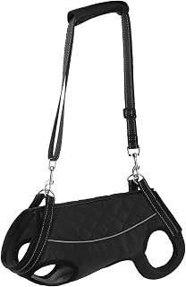 Lift Harness for Small Dogs - Full Body Support Sling for Back Legs, Pet Rehabilitation Lifts Vest, Adjustable Straps, Hind Leg Carrier for Senior Dogs, Joint Injuries, Walk - Black L