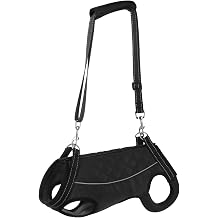 Dog Lift Harness for Small Senior Injured Pets Full Body Support Sling with Handles for Back Legs Pet Rehabilitation Lifts Vest for Small Dogs Hind Leg Dog Carrier Black, M