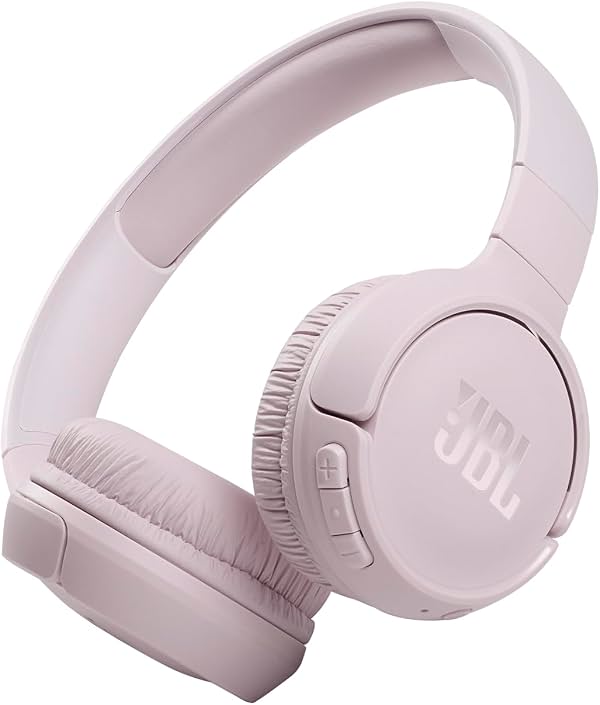 JBL Tune 510BT - Audífonos Inalámbricos On-Ear - Rosa | Sonido JBL Pure Bass, Transmisión Bluetooth 5.0, Hasta 40 Horas de Batería y Carga Rápida 5 Minutos para 2 Horas, Llamadas Manos Libres