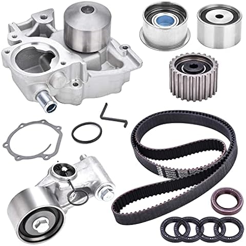 YZQPNB Timing Belt Kit with Water Pump Compatible with 2006-2012 Subaru Forester Legacy Impreza Outback 2.5L EJ253 H4 SOHC 16V Engine Replace TKF-006 TCKWP304A Cover