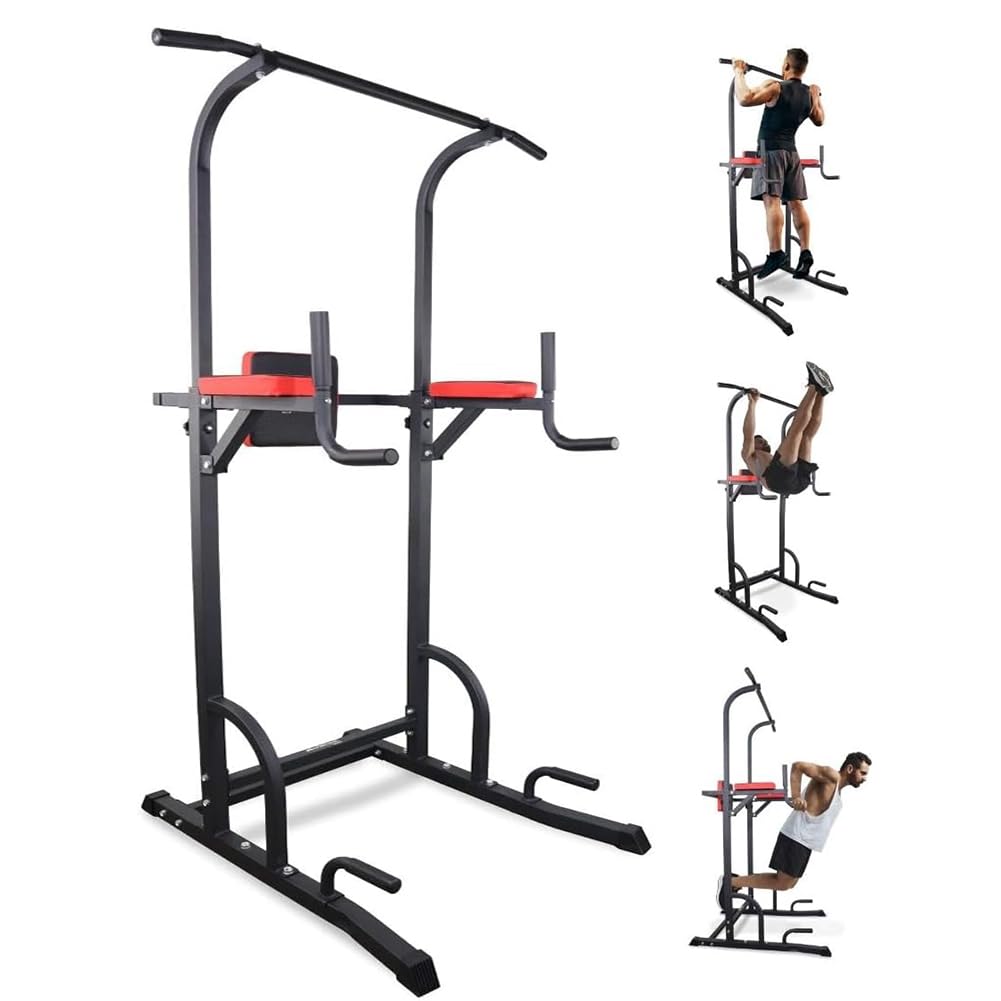 Power Tower FUNJEPE - Barra Trazioni Regolabile 168-210cm Per Allenamento Casa - Foto 6