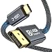 Produktbild Thunderbolt 4 auf DisplayPort 1.4 Kabel 2M, USB C DisplayPort 8K Kabel, 8K60Hz 5K120Hz 4K144Hz 2K240Hz, G-SYNC, VRR, HDR für M1 M2 MacBook iPad Mac mini, Samsung S23 S22, Tab S9 S8, Dell HP, Intel NUC