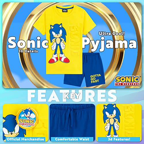 Sonic The Hedgehog Pyjamas for Boys Short Summer PJs Soft Breathable Lounge Wear Gamer Gifts for Boys3