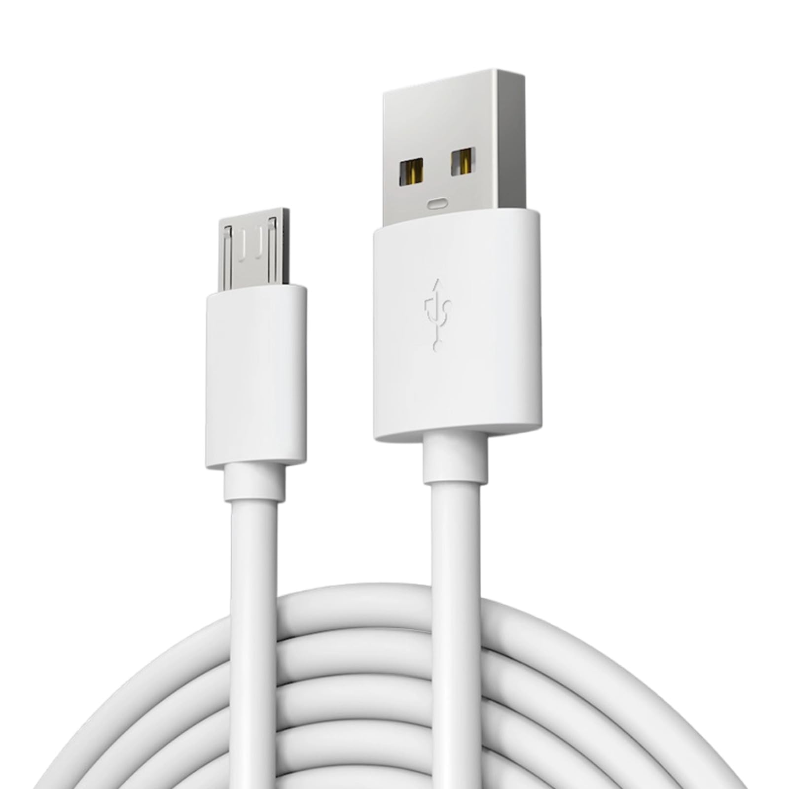 Tsophreniq Miniature Flexible USB Cable for Security Cameras Provide Stable Power Connection for Baby Monitors Enhances White USB Cable