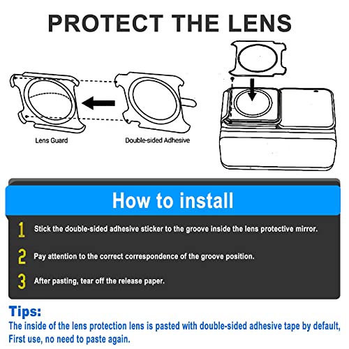 Protectores de lente para Insta360 ONE RS / ONE R, accesorios adhesivos miniatura 4