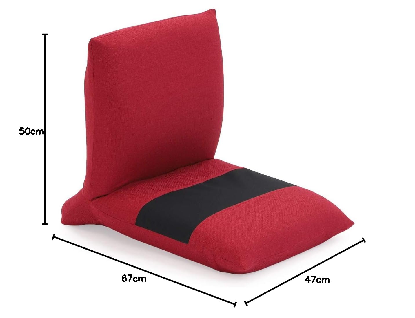 Amazon｜[座椅子ヤマザキ] ZAGUN フロアチェア スラント2(レッド) 日本