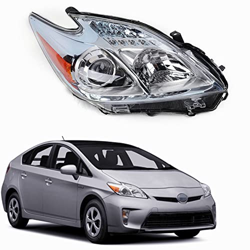 Karmoxs Headlight Halogen Headlight Chrome Housing Fit for Toyota Prius ...
