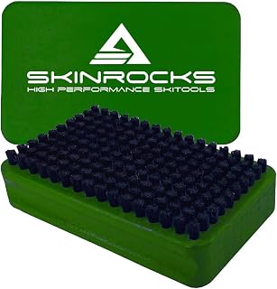 SkinRocks BaseBrush - Cepillo de cera para esquís, color verde
