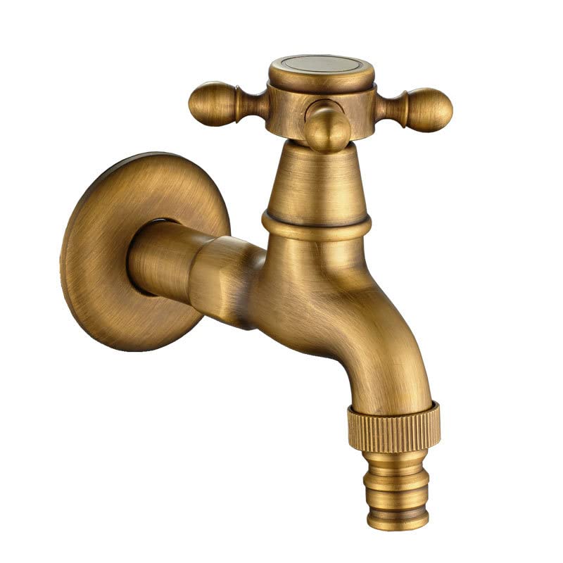 Rubinetto Da Giardino In Ottone Verde Antico – Maniglia A Scoiattolo – Filetto G1/2 – Stile Vintage - 3