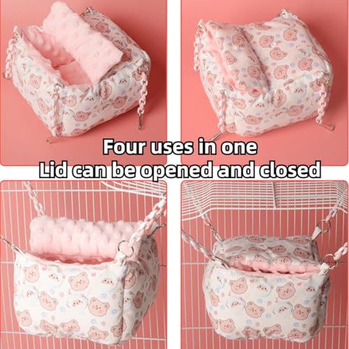 Copfeu Sugar Glider Cama Quente Pendurada Cama Chinchila Cama de Dormir Ninho de Hamster Rede de Ani