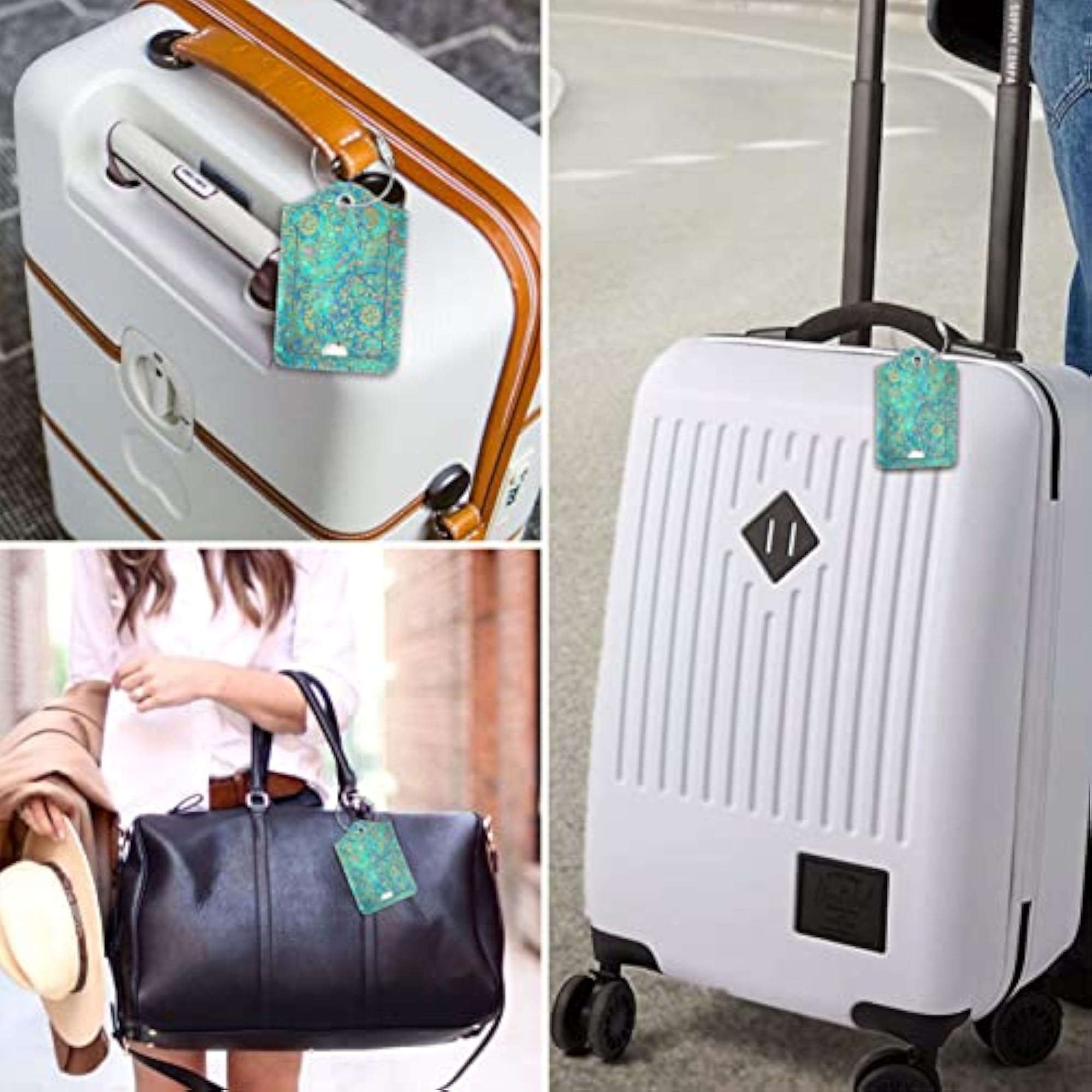 Luggage Tags with Privacy Cover ID Label