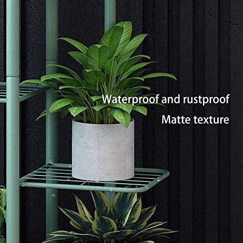 Tkrsrk Metal Plant Stand, 3 Tier 4 Potted Heavy Duty Plant Pot Shelf, Anti-Rust Iron Flower Pot Stand, Decoration Racks For Home Indoor And Outdoor, Green #TOP2