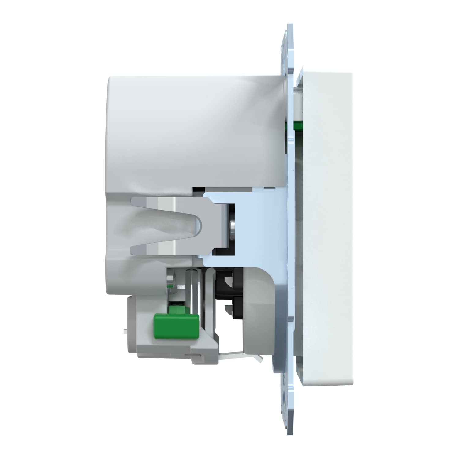 Schneider Electric Merten MEG2367-0325 gniazdo wtykowe USB Schuko, typ USB A+C, system M, podtynkowe, aktywna biel, numer artykułu