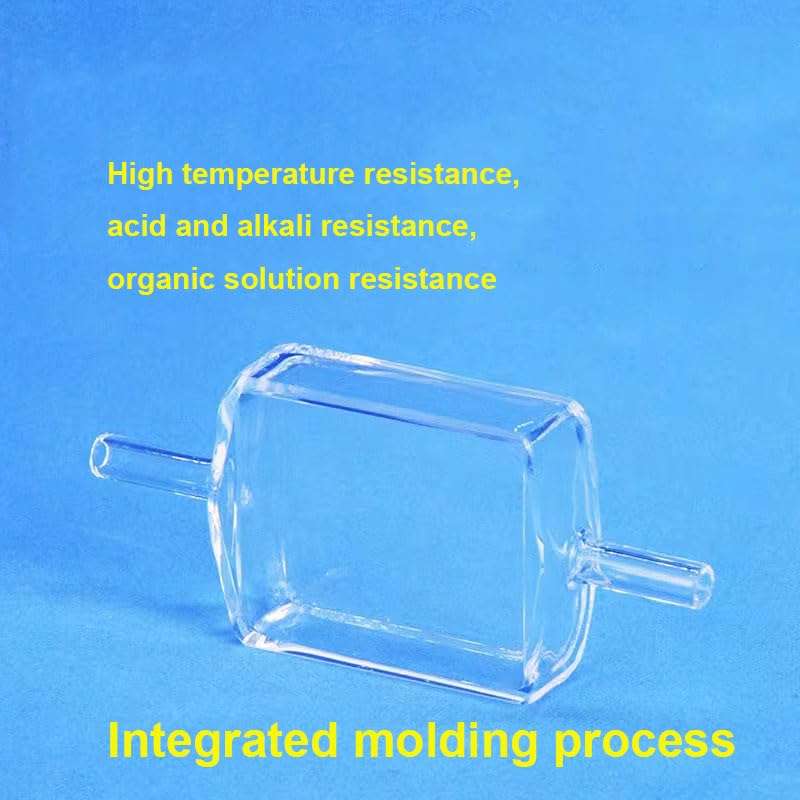 Quartz Fluorescence Flow Colorimetric Dish - 10mm/30mm Optical Path, 10.5ml Capacity, Ideal for Laboratory Use