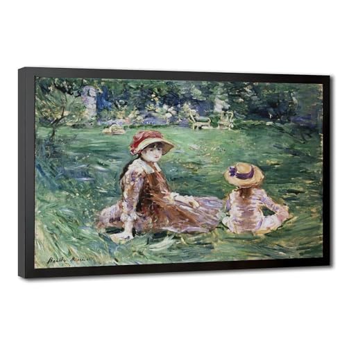 Impression sur toile Berthe Morisot cadre à suspendre 40x61 décoration murale bureau salon