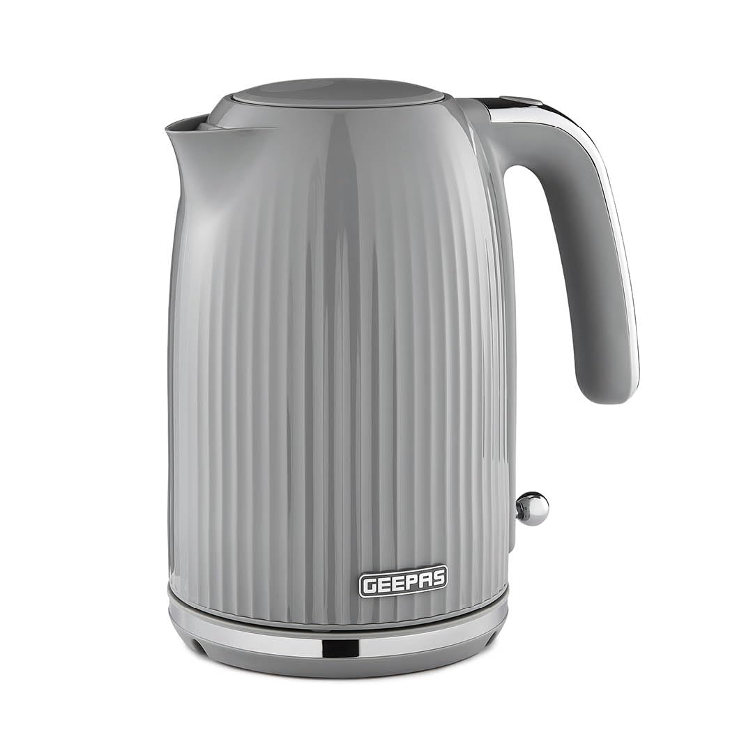 1.7L Cordless Electric Kettle 3000W Rapid Boil Dry Protection, Grey