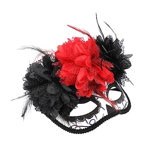 WOFASHPURET Day Dead Mask Floral Design Lightweight Cosplay Accessory for Halloween Masquerade and Day Dead Celebrations for Parties and Special Occasions