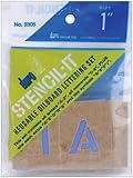 Duro Stencil-It, Reusable Oil Board Lettering Set, 3305, 1 inch Letters