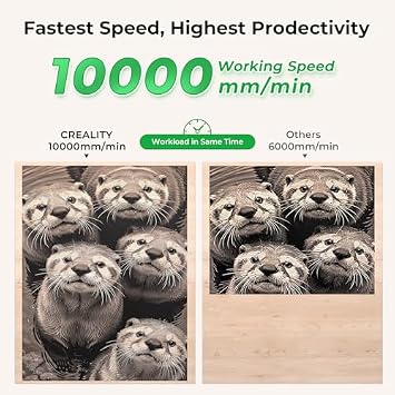Creality Falcon 5W Laser Engraver Machine with Honeycomb-550&Raisers, 72w High Precision 0.06mm Laser Cutter and Engraving Machine for Wood Metal Leather Acrylic Glass