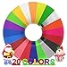 Glow in the Dark 3D Pen Filament Refills PLA - 20 Colors 400 Feet(10 Glow, 6 Fluo, 4 Common) Bonus 250 Stencil eBook - Dikale 3D Pen Filament 1.75mm for Tecboss Nulaxy etc(Does Not Fit 3Doodler)