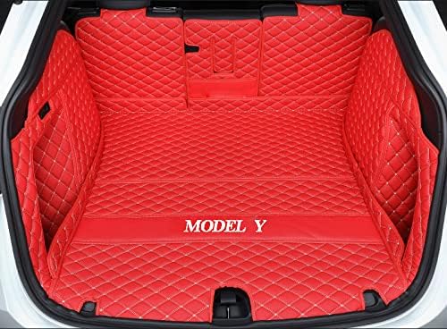 2026 Tesla Model Y Juniper 5 Seater Trunk Liner&Backseat Cover&Trunk Side Covers&Trunk Door Sill Protector Full Coverage Cargo Mat All-Weather