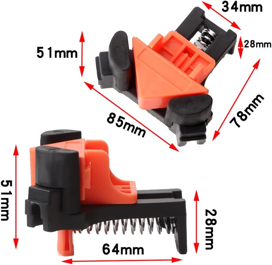 1 Set Woodworking Clamp 90 Degree Clamp Corne Woodworking Hand Tool Angle Clamp Utility Fixation Tool