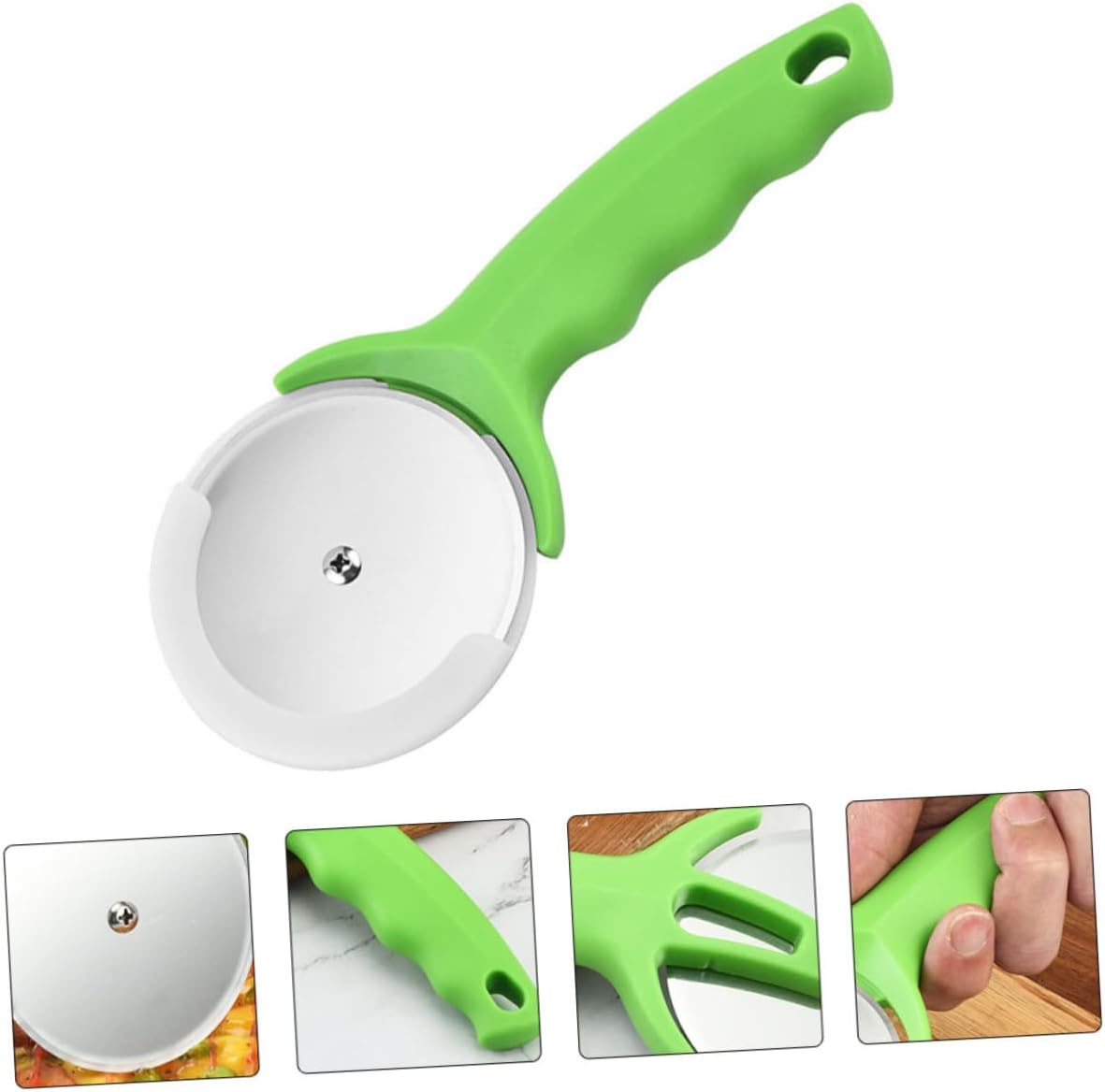 Pizza Wheel Cutter with Non Slip Handle Stainless Steel 2pcs