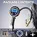 DigitPro Digital Tire Pressure Gauge with Inflator, 250 PSI Heavy Duty Air Chuck & Compressor Accessories with Quick Connect Coupler and Rubber Hose for Cars, Inflatables