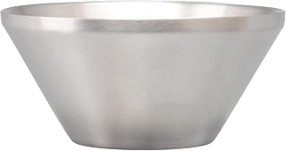 Generic Stainless Steel Shaving Soap Bowl, Shave Soap Cup Durable Metal Heat Retaining Unbreakable Luxury Shaving Lather Bowl for Maximum Lather
