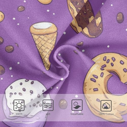 Wusikd Cookies Chocolate Boys' Underwear Cotton Chips Boys Briefs Soft Toddler Underwear 2T3