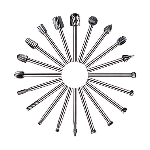 GOXAWEE 20 Piezas Fresas HSS Encaminamiento Router Bits Madera Fresado Fresas 3 mm Broca para Dremel/Accesorios para Herramientas Rotatorias/Bricolaje, Carpintería, Herramientas de Grabado