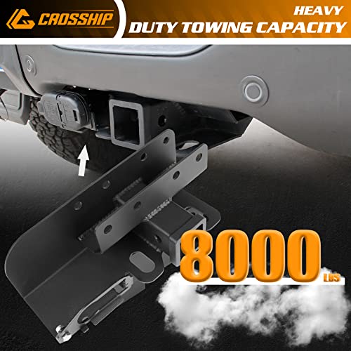 Crosship 2" Trailer Hitch Receivers Fit For Ford Bronco 2Dr 4Dr 2021 2022 2023, Ford Bronco Accessories, Class 3 Tow Hitch Receivers(Not For Bronco Sport) #TOP1
