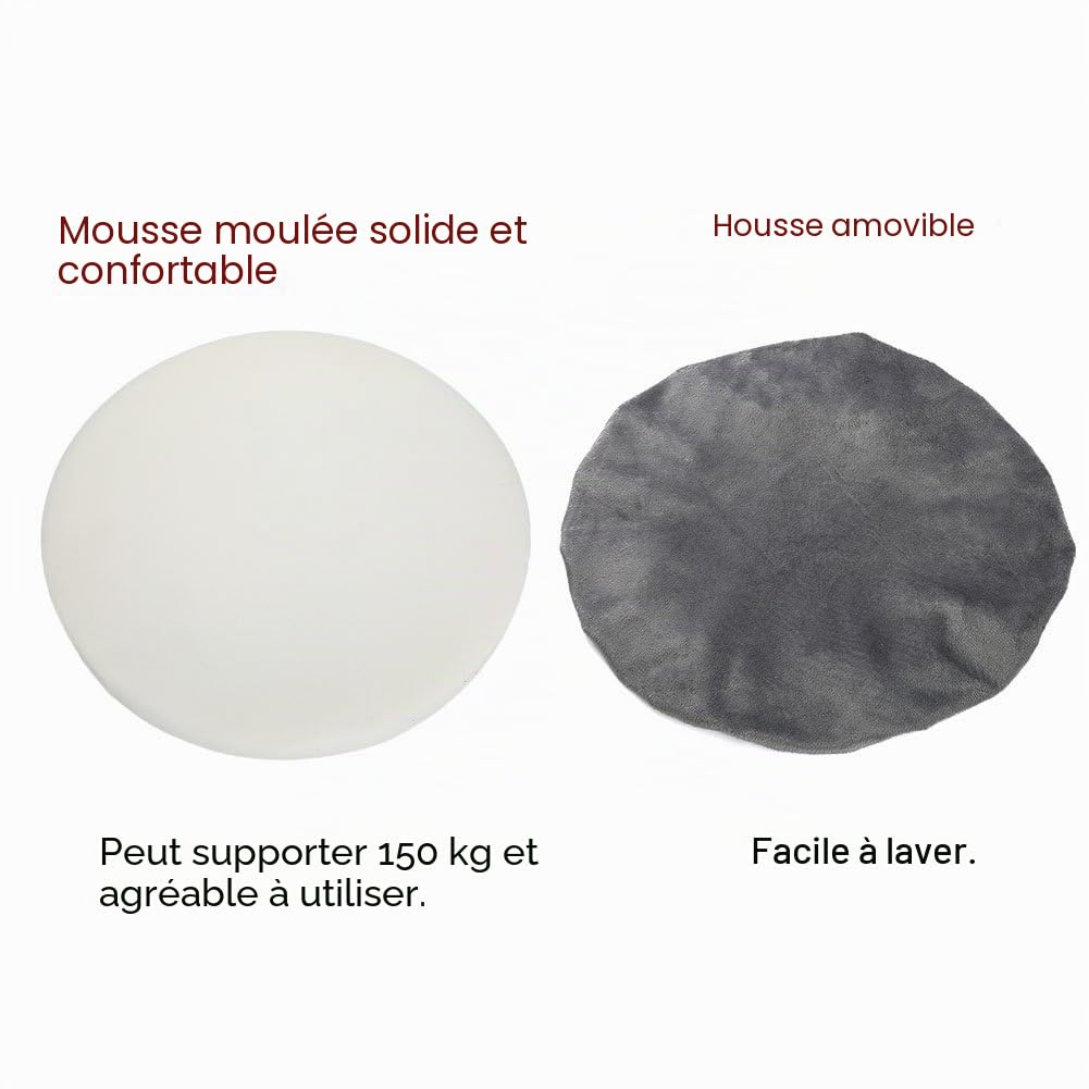 Coussin de Siège de Voiture, Coussin de Siège de Voiture de Mobilité Antidérapant, Rotatif à 360 Degrés, Coussin de Siège Rotatif pour Chaises de Bureau Ou de Maison, 39 Cm