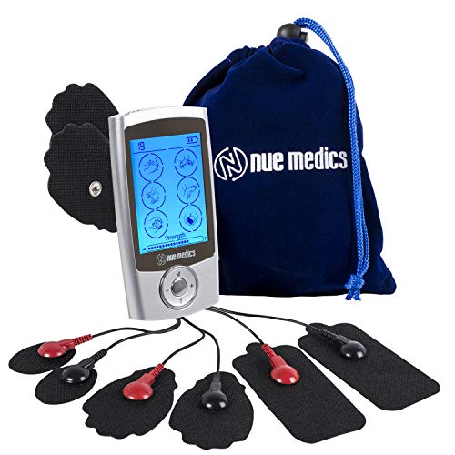 NueMedics TENS EMS Unit Pro Rechargeable Battery Muscle Stimulator 24 Modes Portable Mini