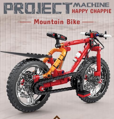 Image of Bike Building Blocks Set for Kids 8+ Years, 212 PCS Realistic Bicycle Model Construction Toy, STEM Educational DIY Building Block Toy for Boys & Girls