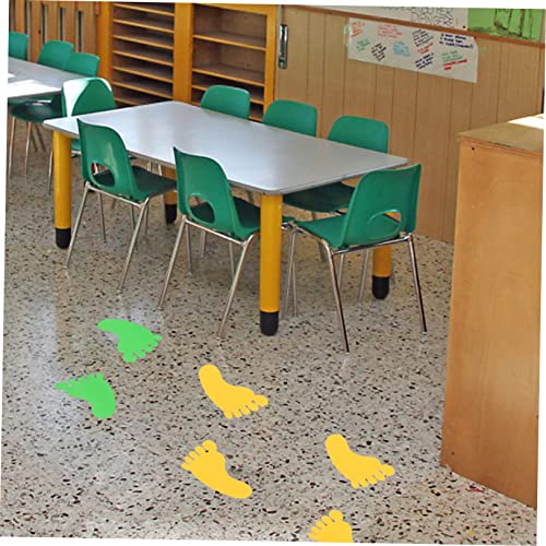 DOITOOL Footprint Handprint Stickers 24 works Floor Decals for Kids Nursery Room Decoration Colourful Self-Adhesive Foot and Hand Wall Stickers 24X24 Inch Each - Image 2